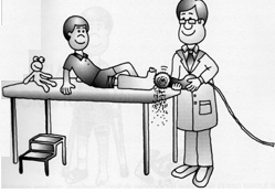 Assim que puder, o médico vai tirar o gesso. Se você nunca retirou antes, não se preocupe com a máquina nem com o barulho que ela faz. Ela não corta, apenas quebra o gesso, e não lhe fará nenhum mal.