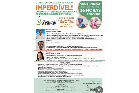Curso de Órteses Neurofisiológicas: Teoria, Modelagem e Confecção